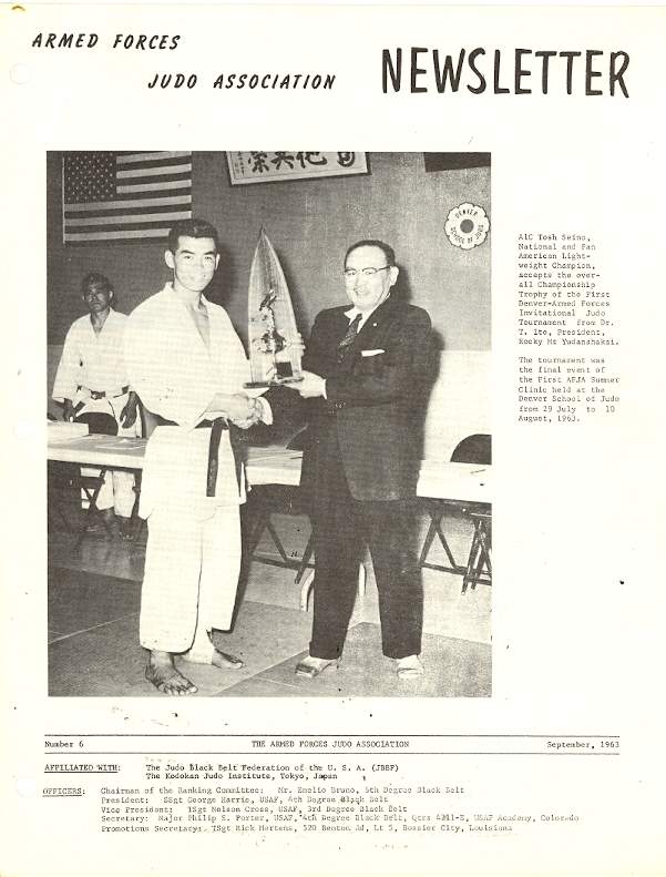 09/63 Armed Forces Judo Association Newsletter
